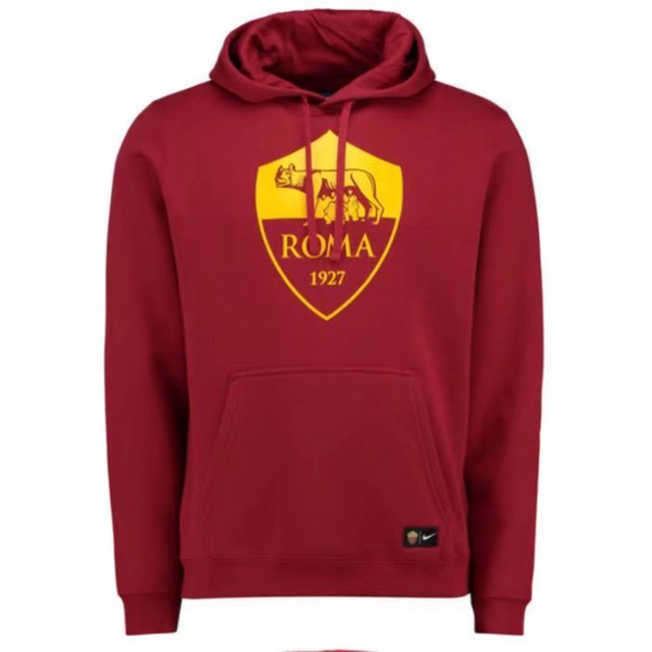 Maillot Om Pas Cher Nike Sweat Shirt Capuche AS Roma 2017 2018 Rouge