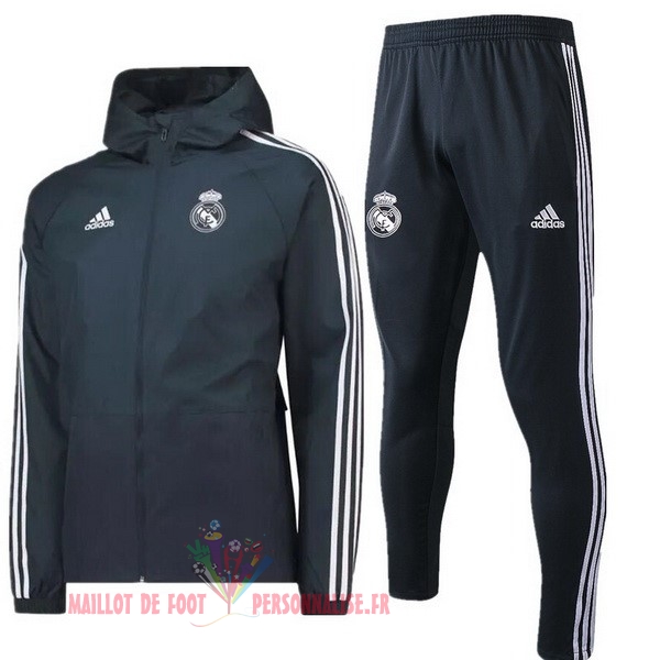 Maillot Om Pas Cher adidas Ensemble Coupe Vent Real Madrid 2018-2019 Gris Marine