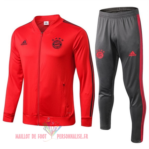 Maillot Om Pas Cher adidas Survêtements Bayern Munich 18-19 Rouge Gris