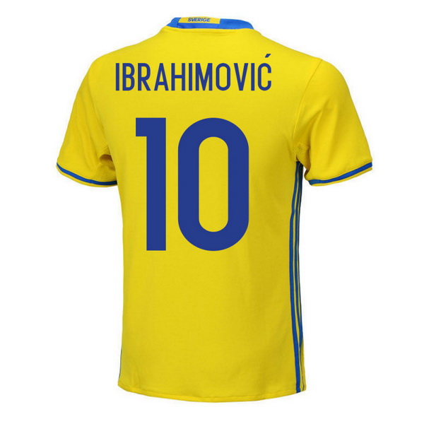 Maillot Om Pas Cher adidas NO.10 Ibrahimovic Domicile Maillots Sweden 2018 Jaune