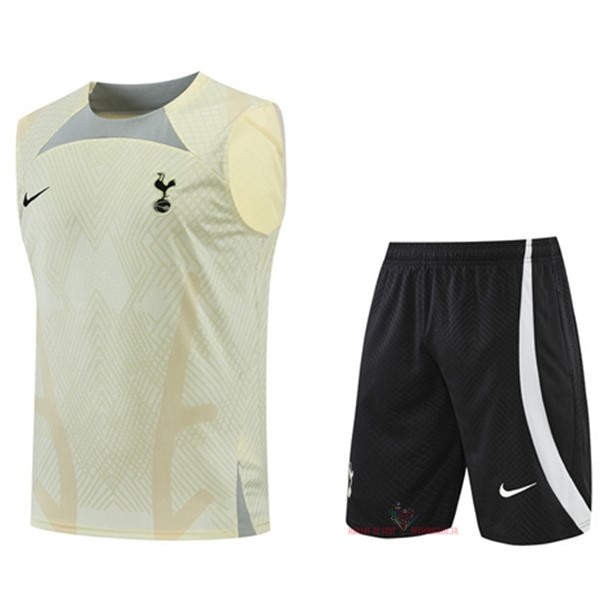 Maillot Om Pas Cher Nike Entrainement Sin Mangas Ensemble Complet Tottenham Hotspur 2022 2023 Jaune Noir