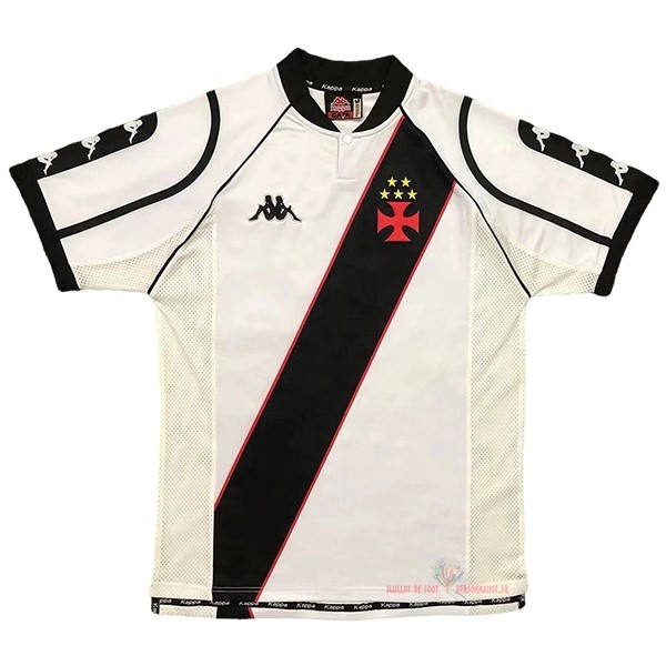 Maillot Om Pas Cher Kappa Domicile Camiseta Vasco da Gama Rétro 1998 Blanc