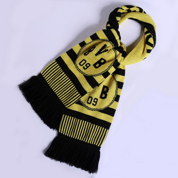 Maillot Om Pas Cher Écharpe Football Borussia Dortmund Tricoter Noir Jaune